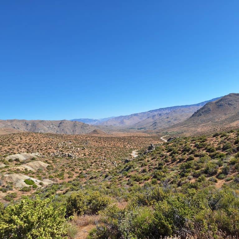 View over PCT desert
